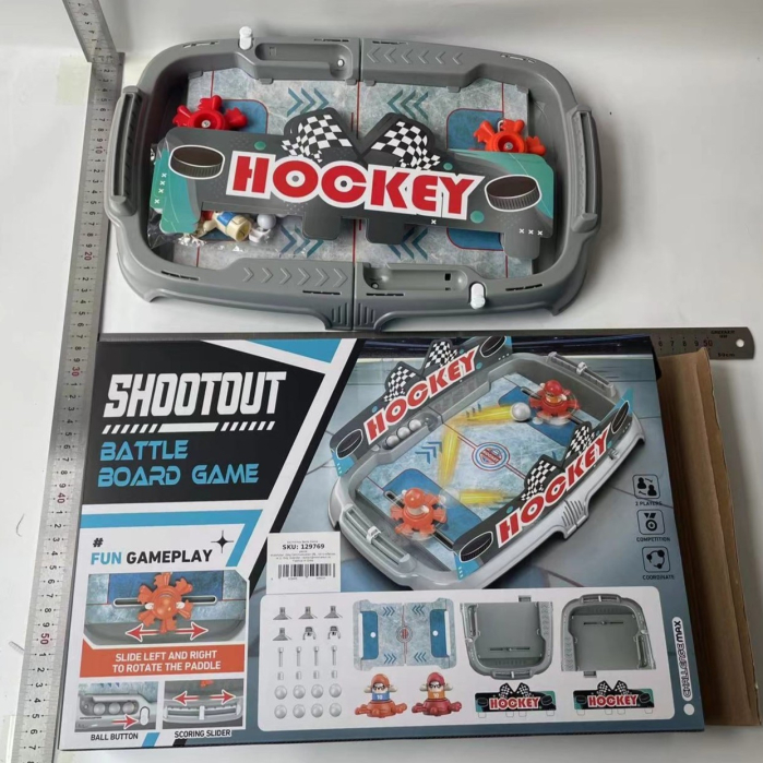 Joc de Masa Interactiv Ice Hockey pentru Copii, , 4 Mingi, Tabela Scor, 40.7x27x14.5 cm, Multicolor [3]