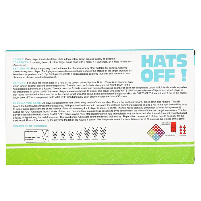 Joc Interactiv pentru Copii, , 4 Hats Off, Tabla de Joc, Figurine Palarii, +3 Ani, Multicolor [5]