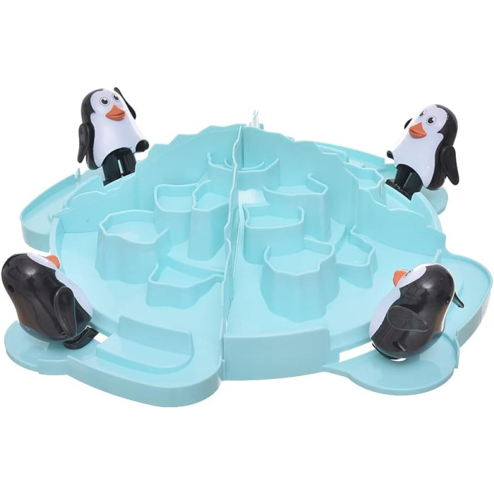 Joc Interactiv pentru Copii, , Batalia Pinguinilor, 3 ani+, Tabla de Joc, Figurine Pinguini, Mingi, Multicolor [8]