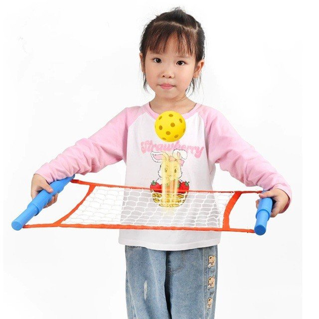 Joc Spikeball, , Joc in 2, pentru Plaja, Parcuri, Interior, 2 Plase, 2 Mingi, Multicolor [1]