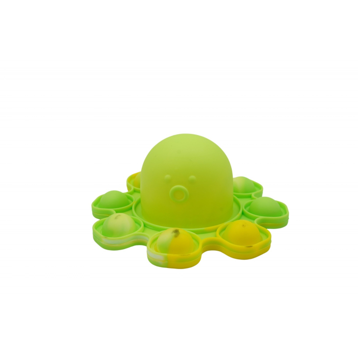 Jucarie antistres din silicon, Pop It Now and Flip It, Caracatita reversibila, 20x10 cm, Model 4, Multicolor [2]