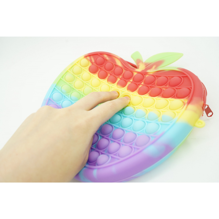 Jucarie antistres din silicon, , Pop It Now and Flip It, Geanta de umar, Mar, Multicolor [3]