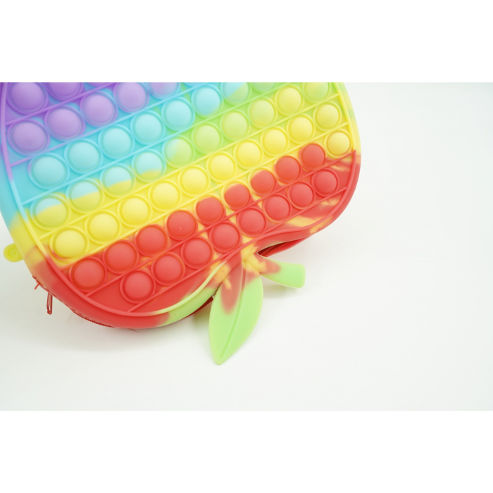 Jucarie antistres din silicon, , Pop It Now and Flip It, Geanta de umar, Mar, Multicolor [4]