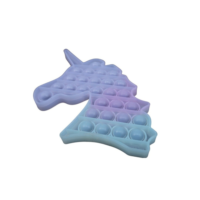 Jucarie antistres din silicon, Pop it Now and Flip It, Unicorn, Transparent [7]
