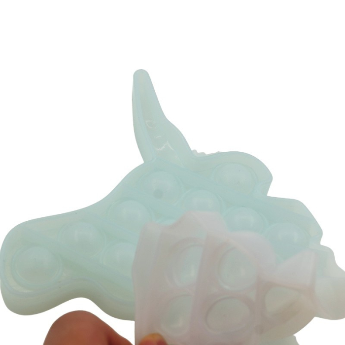 Jucarie antistres din silicon, Pop it Now and Flip It, Unicorn, Transparent [8]