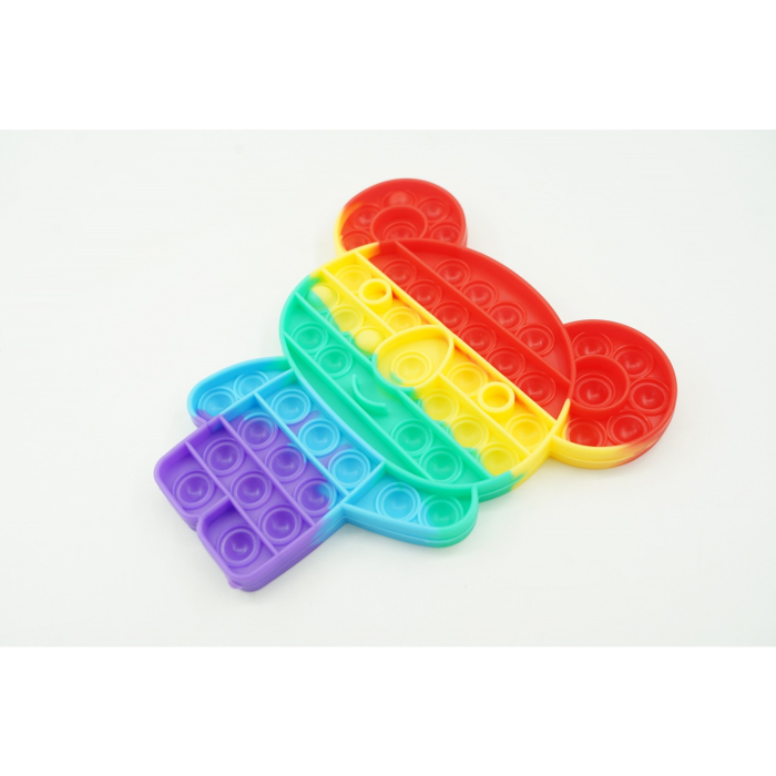 Jucarie antistres din silicon, , Pop It Now and Flip It, Ursulet Koala, Multicolor [8]