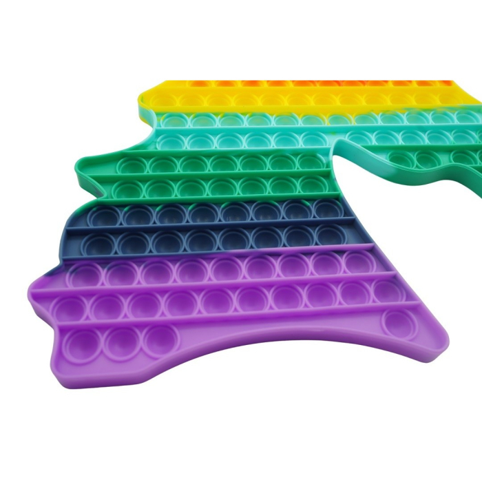 Jucarie antistres din silicon Pop it now, forma Unicorn, multicolor, urias [5]