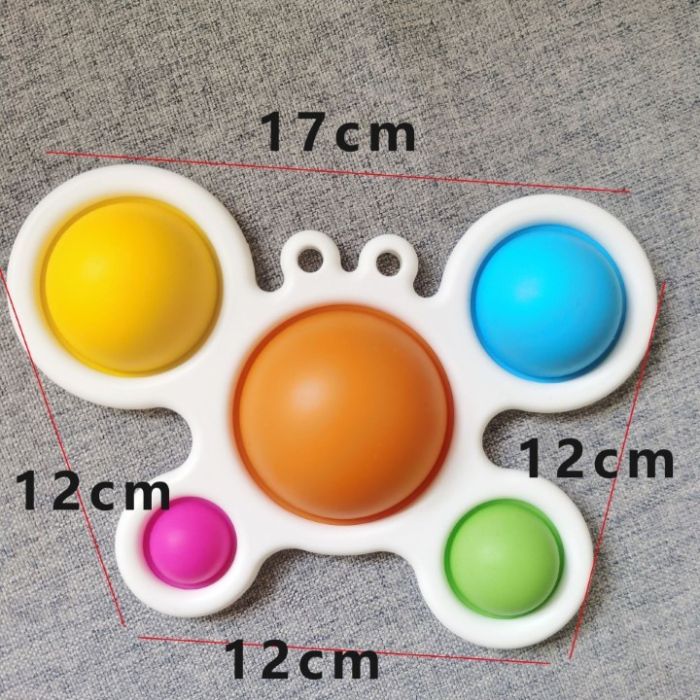 Jucarie Antistres - Fidget Toy, Simple Dimple, Crab, Multicolor [3]