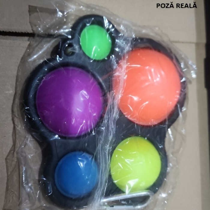 Jucarie Antistres - Fidget Toy, Simple Dimple, Negru [2]