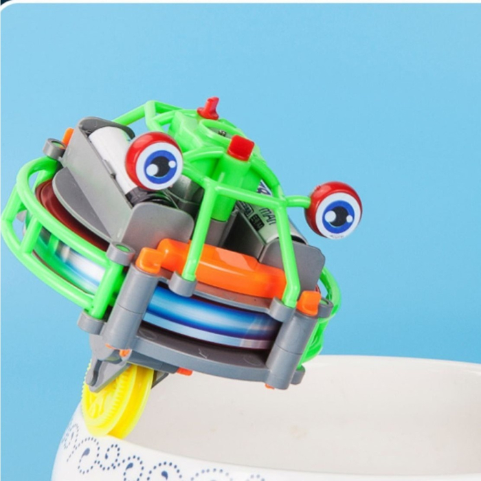 Jucarie circuit pentru copii, , Broscuta pe monociclu, Verde [4]