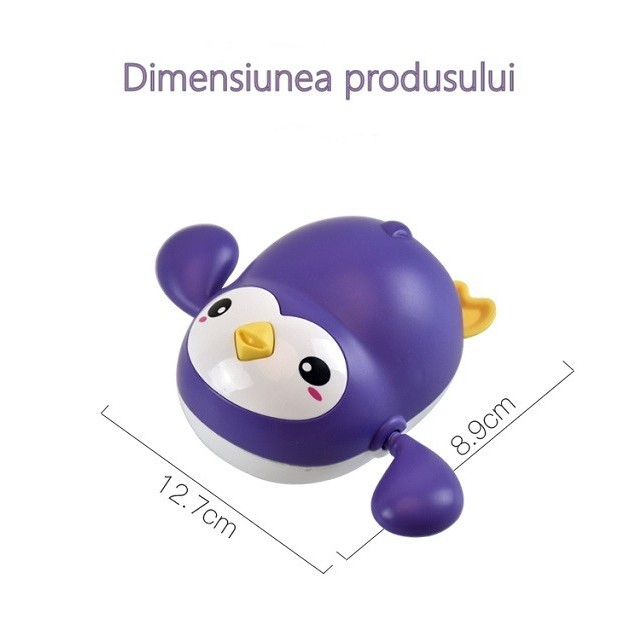 Jucarie de baie interactiva pentru copii, , pinguinul mov [6]