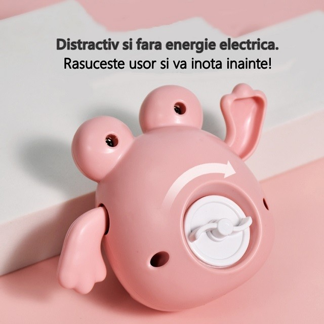 Jucarie de baie pentru copii, , broscuta roz [3]