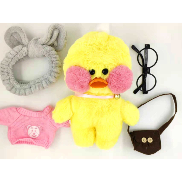 Jucarie De Plus Rata Lalafanfan - Obrajii Rosii, Haine Si Accesorii Random, Diverse culori [3]