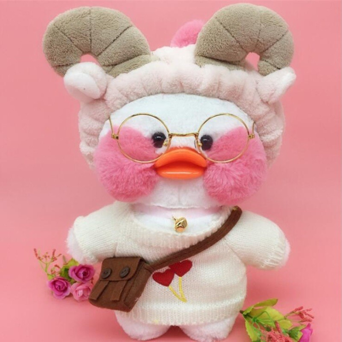 Jucarie de plus Ratusca Lalafanfan , Haine si Accesorii Random, Alb [5]