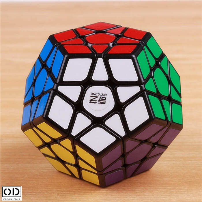 Jucarie Inteligenta Antistres, Dodecaedru Magic Rubik, 12 Fete multicolore, Pro Premium PVC, Original Deals [2]