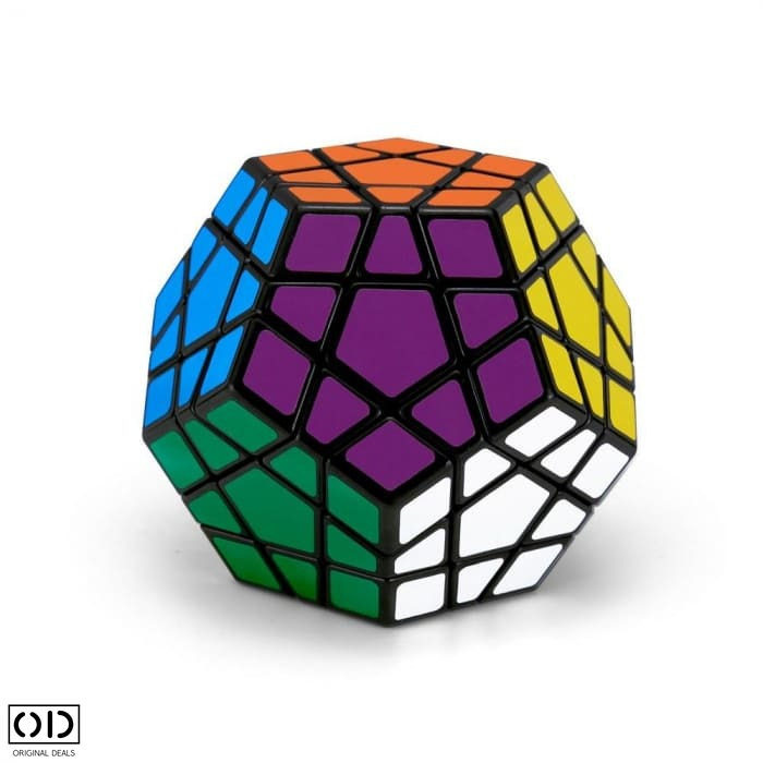 Jucarie Inteligenta Antistres, Dodecaedru Magic Rubik, 12 Fete multicolore, Pro Premium PVC, Original Deals [7]