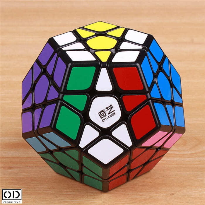 Jucarie Inteligenta Antistres, Dodecaedru Magic Rubik, 12 Fete multicolore, Pro Premium PVC, Original Deals [4]