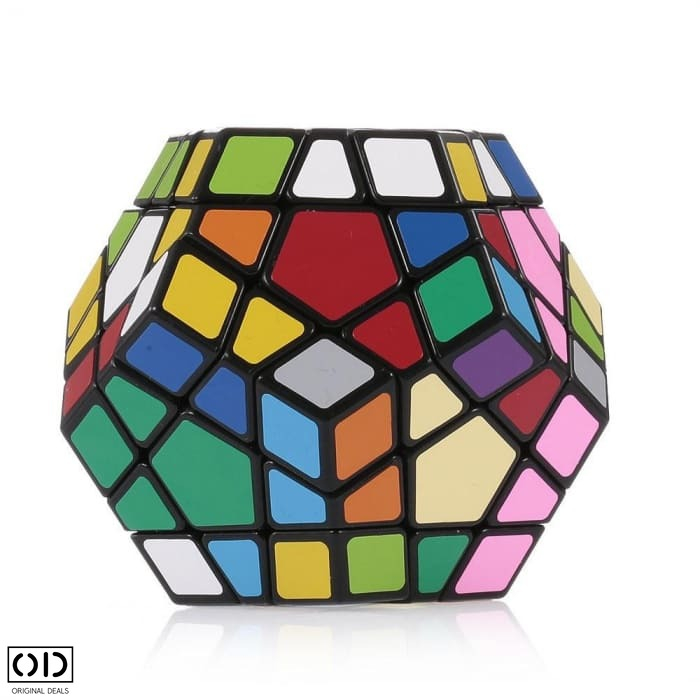 Jucarie Inteligenta Antistres, Dodecaedru Magic Rubik, 12 Fete multicolore, Pro Premium PVC, Original Deals [6]