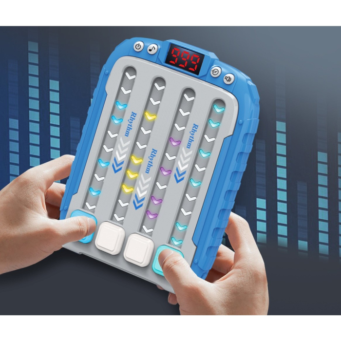 Jucarie Interactiva, , Joc Rhythm, +3 Ani, din ABS, 6 Niveluri, 15 x 3 x 11 cm, Functie Muzicala, Albastru [6]