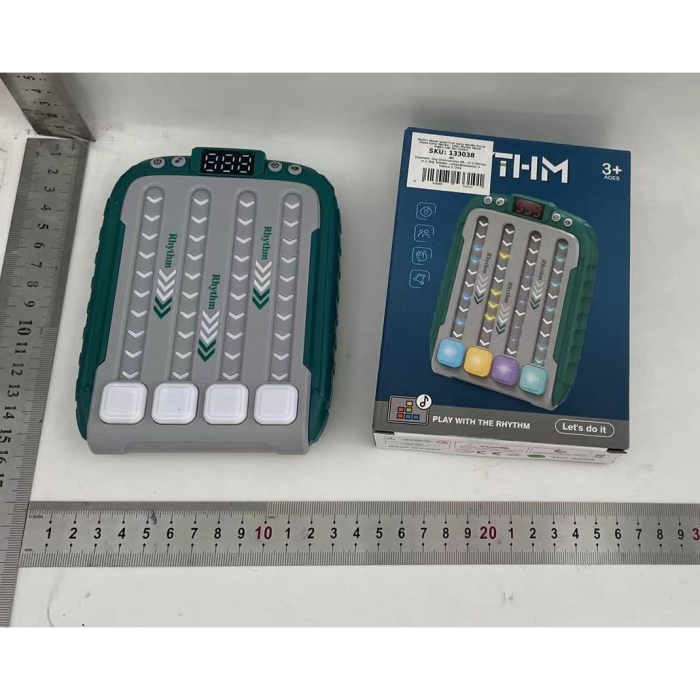 Jucarie Interactiva, , Joc Rhythm, +3 Ani, din ABS, 6 Niveluri, 15 x 3 x 11 cm, Functie Muzicala, Verde [2]