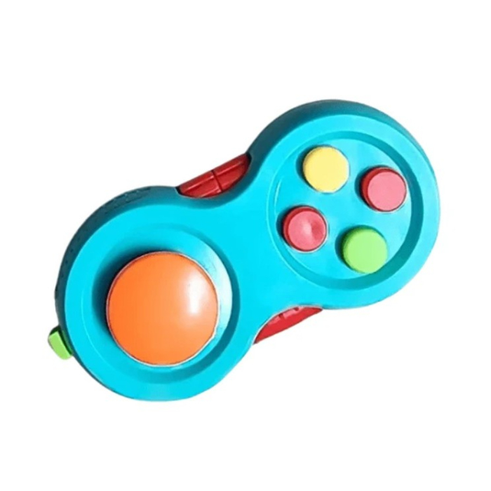 Jucarie Interactiva, , Model Fidget Pad, Antistres, +3 Ani, Functii Multiple, 5.5 x 3.5 x 11 cm, Albastru [3]
