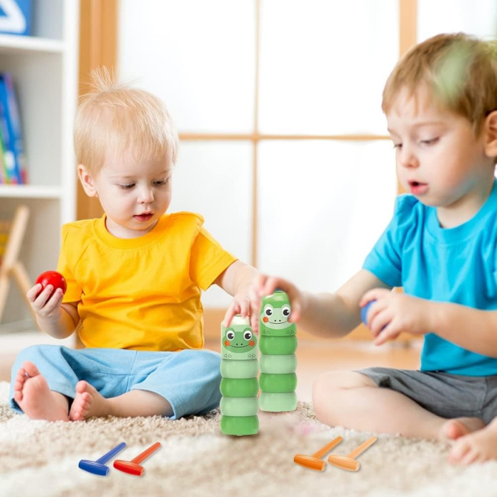 Jucarie Pentru Copii, , Broaca Indestructibila, 6 Piese Demontabile, +3 Ani, Verde [6]