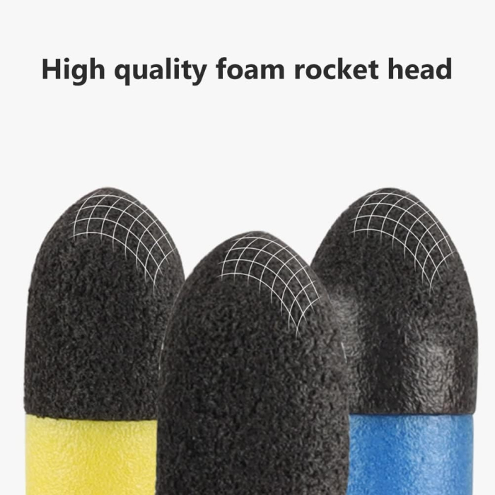 Jucarie pentru Copii, , Lansator de Rachete cu Piciorul, Un Lansator, 3 Rachete Fara Lumini, 3 Aircrafts, 42x36 cm, Multicolor [7]