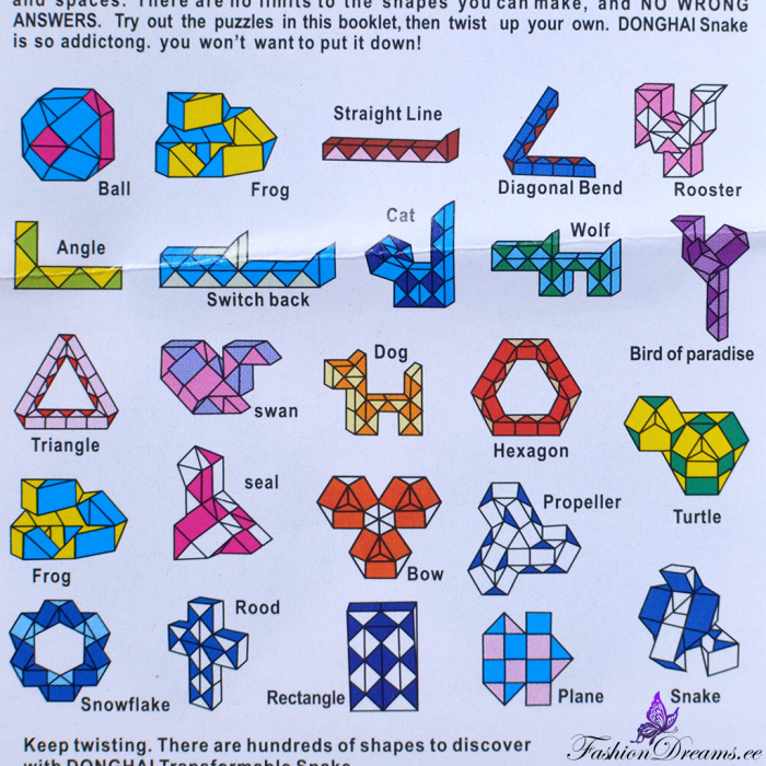 Rigla Rubik, Jucarie Inteligenta care Dezvolta Dexteritatea si Imaginatia Copiilor, 24 Piese, Verde, Original Deals [9]