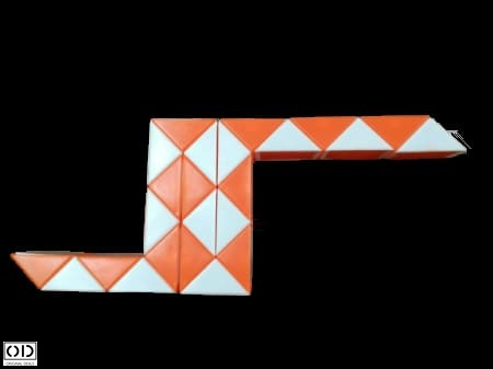 Rigla Rubik, Jucarie Inteligenta care Dezvolta Dexteritatea si Imaginatia Copiilor, 24 Piese, Verde, Original Deals [7]