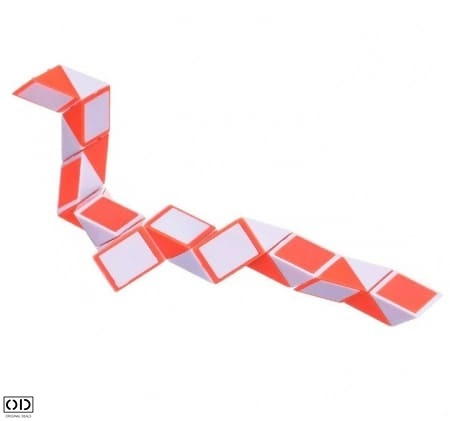 Rigla Rubik, Jucarie Inteligenta care Dezvolta Dexteritatea si Imaginatia Copiilor, 24 Piese, Verde, Original Deals [24]