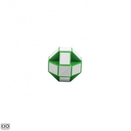 Rigla Rubik, Jucarie Inteligenta care Dezvolta Dexteritatea si Imaginatia Copiilor, 24 Piese, Verde, Original Deals [17]