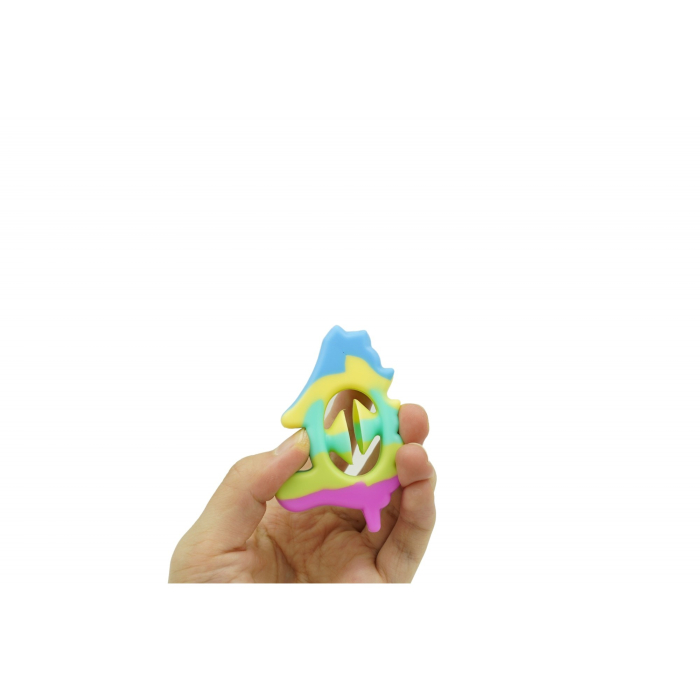 Jucarie senzoriala antistres cu ventuza de decompresie, Antrenare antebrat, Fidget Toy, Model Porcusor, Macarons [3]