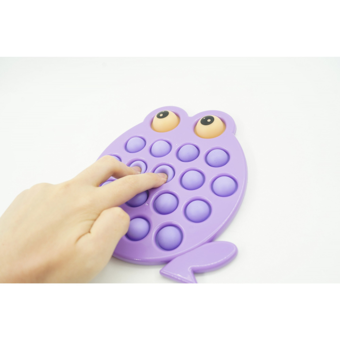 Jucarie senzoriala antistres, Simple Dimple, Broasca, Mov [4]