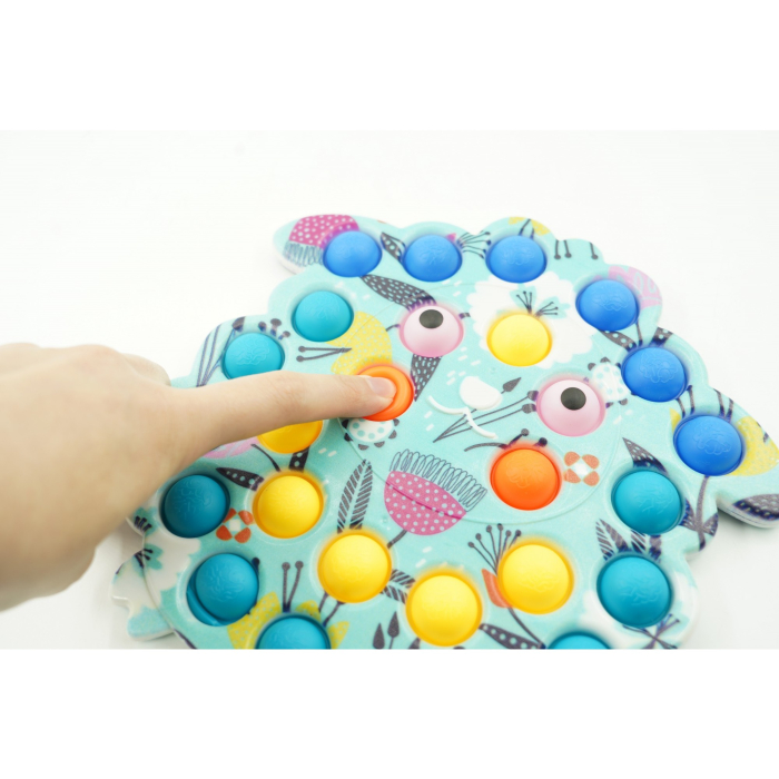 Jucarie senzoriala antistres, Simple Dimple, Oaie, Multicolor, V3 [4]