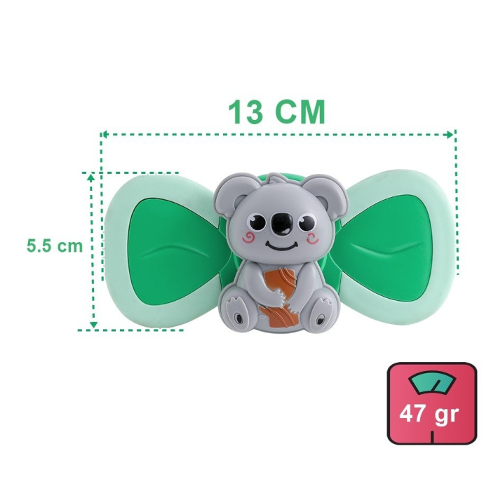 Jucarie Spinner pentru copii cu 2 laturi, Spinimals Premium Koala, Verde [4]