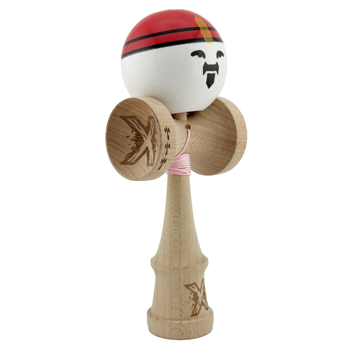 Kendama X Originala, Profesionala, , Big Cups V2, Model Rege Super Sticky Legendary Cupe Mari, Rulment Metalic cu Ata 55 cm, Maner Maro [9]