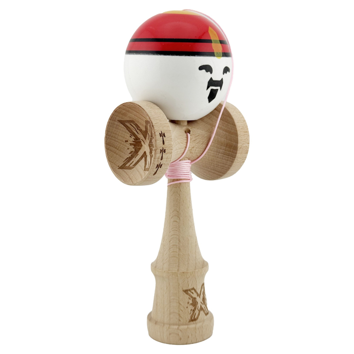 Kendama X Originala, Profesionala, , Big Cups V2, Model Rege Super Sticky Legendary Cupe Mari, Rulment Metalic cu Ata 55 cm, Maner Maro [2]