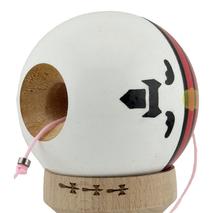 Kendama X Originala, Profesionala, , Big Cups V2, Model Rege Super Sticky Legendary Cupe Mari, Rulment Metalic cu Ata 55 cm, Maner Maro [5]