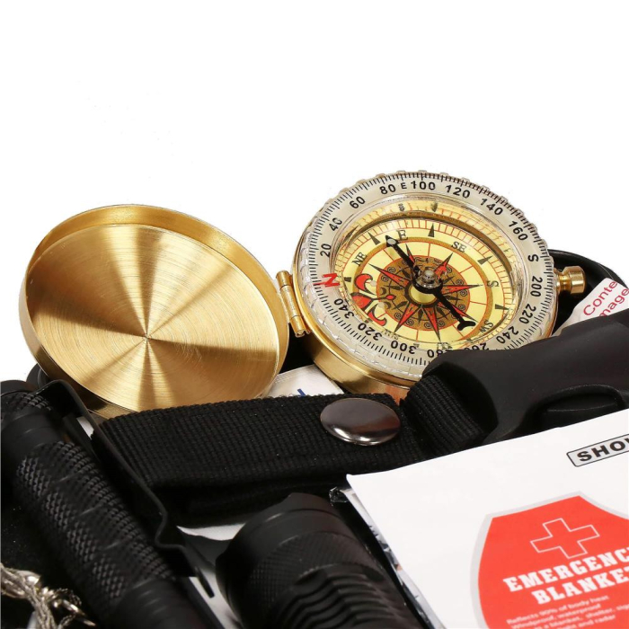 Kit de supravietuire turistic multifunctional camping, vanatoare, pescuit, 19 piese [20]