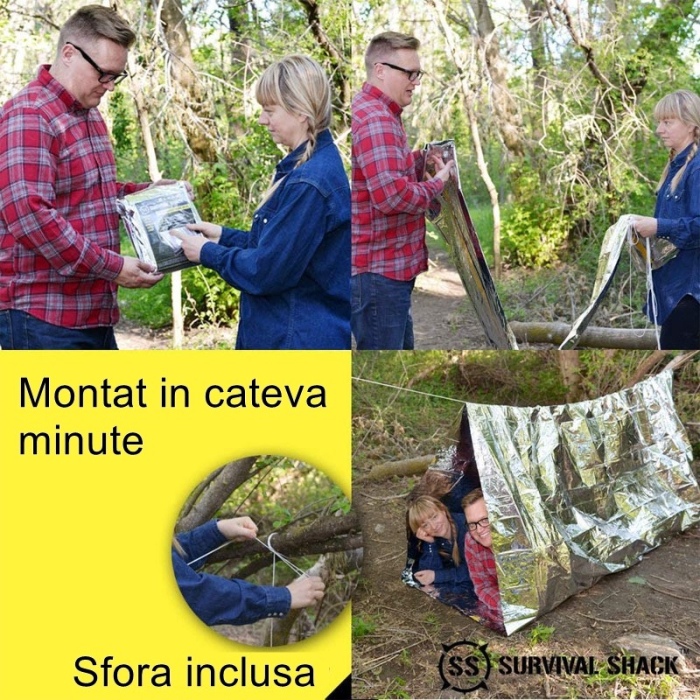 Kit supravietuire multifunctional , Instrumente profesionale, Trusa de Prim-Ajutor, pentru Camping, Drumetii, Aventuri in aer liber, borseta inclusa, model army [6]