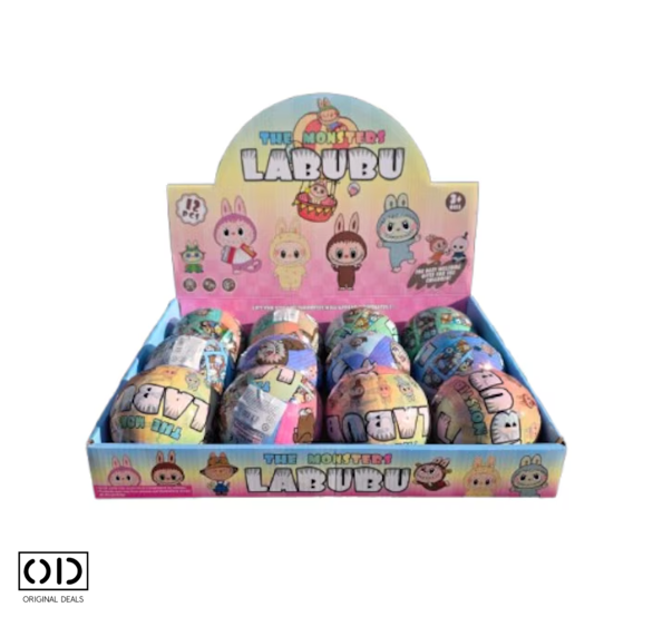 Bila Labubu Breloc, Jucarie pentru Copii in Cutie Blind Ball, Culoare Aleatorie, Seria The Monsters [3]