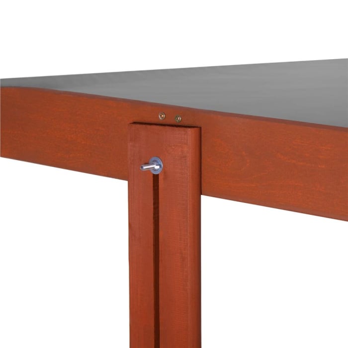 Lada nisip din lemn cu acoperis reglabil, 140x140x121 cm, maro [24]