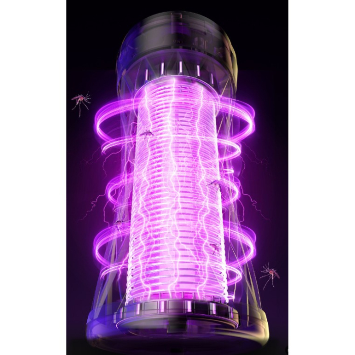 Lampa Anti-Insecte, , Lumina UV, Electrica, Incarcare USB, 5V, 1A, Silentioasa, 12 x 6 m, Negru [4]