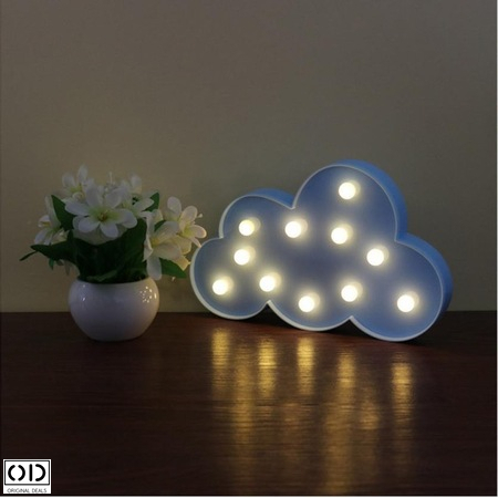 Lampa de Veghe cu Lumina Ambientala cu 11 Becuri LED Lumina Calda - Norisor, Albastru [5]