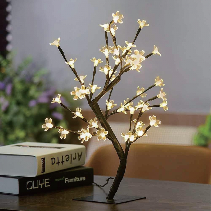 Copac Decorativ cu 48 Becuri LED pentru Lumina Ambientala, 45cm, USB [1]