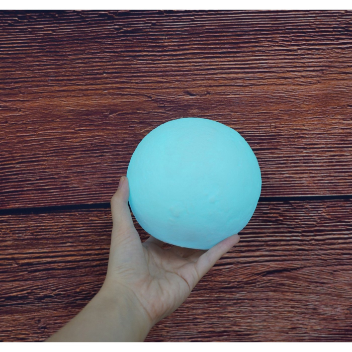 Lampa de veghe luna 3D Moon Light, lumina multicolora LED, 7 culori, schimbare culoare prin atingere, alimentare baterii, fara acumulator, stand din plastic inclus, 12 cm,  [9]