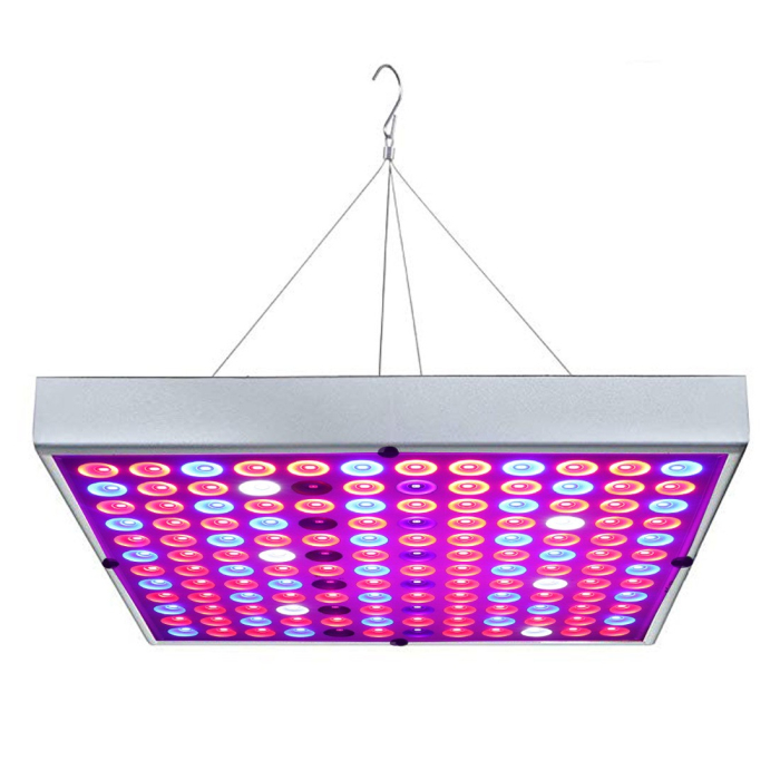 Lampa LED 45W , pentru cresterea plantelor in interior, 225 de leduri, 165 leduri rosii, 60 albastre, 30 x 30 cm, multicolor [1]