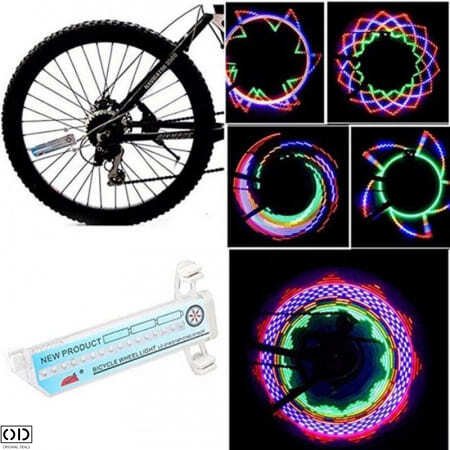 Lampa LED cu Lumina RGB Dinamica pentru Bicicleta Lumini LED Bicicleta Spite Roata Lumini cu Imagini LED Spite Bicicleta Roata Cu lumini Led Bicicleta Lampa LED Roata Spite  Banda LED Bicicleta [5]