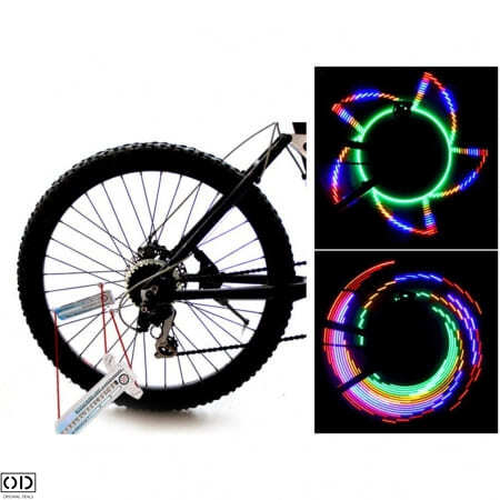 Lampa LED cu Lumina RGB Dinamica pentru Bicicleta Lumini LED Bicicleta Spite Roata Lumini cu Imagini LED Spite Bicicleta Roata Cu lumini Led Bicicleta Lampa LED Roata Spite  Banda LED Bicicleta [14]