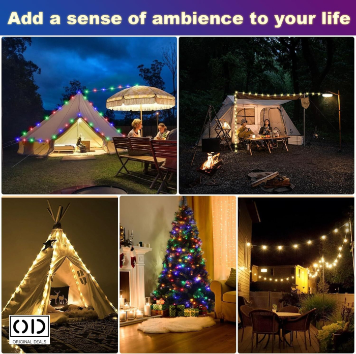 lampa led panou solar rgb 8 metri lampa led exterior cu panou solar ghirlanda luminoasa led rgb solara lampa solara cu fir luminos 8m lampa led decor terasa gradina solar panou solar lampa led rgb rezistent apa lampa solara cu acumulator si usb tip c ghirlanda luminoasa rgb energie solara lampa led decor camping terasa evenimente lampa solara cu functie power bank [6]